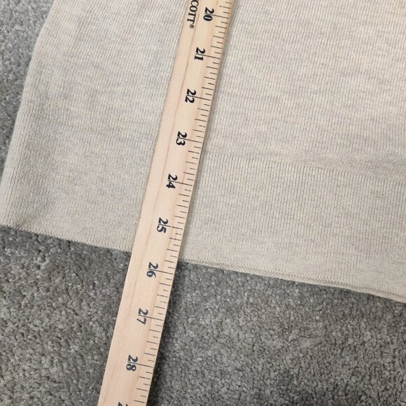 Banana Republic Women's Sweater Size M Beige Sequins Cotton Viscose Lightweight - Picture 8 of 8